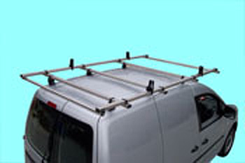 Volkswagen VW Caddy 04> Full Stainless Steel Roof Rack SWB